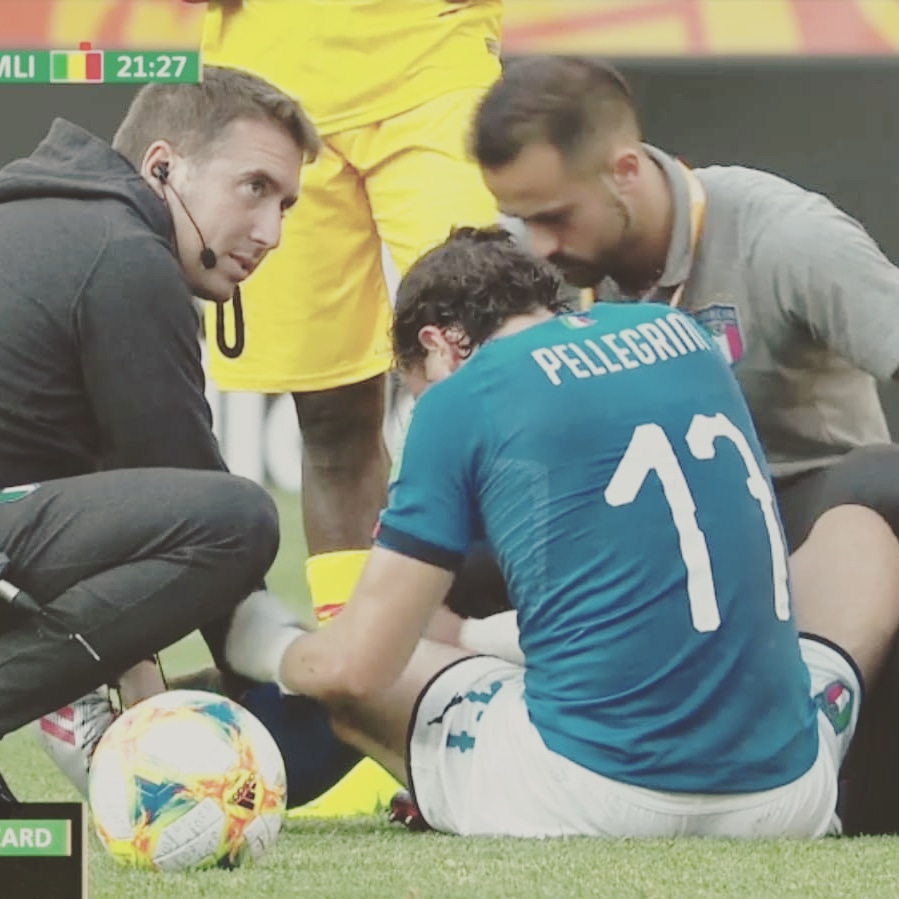 Dr. Labianca in campo con la Nazionale italiana